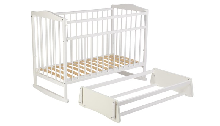 Детская кровать с маятником Фея 204 Белый в Артеме - изображение 1