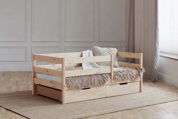 Кровать детская Софа с ящиками, без покраски в Артеме - изображение