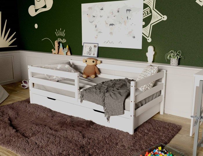 Кровать детская Софа с ящиками, цвет белый в Артеме - изображение 3