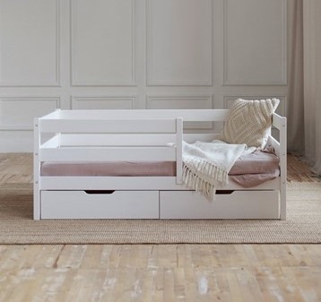 Кровать детская Софа с ящиками, цвет белый в Артеме - изображение