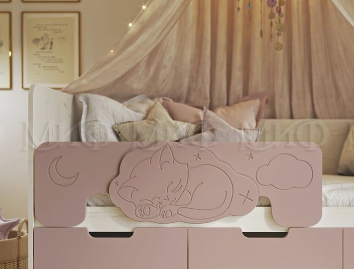 Детская кровать с бортиками Юниор-4, Шарли мокко 1,6 в Уссурийске - изображение 4