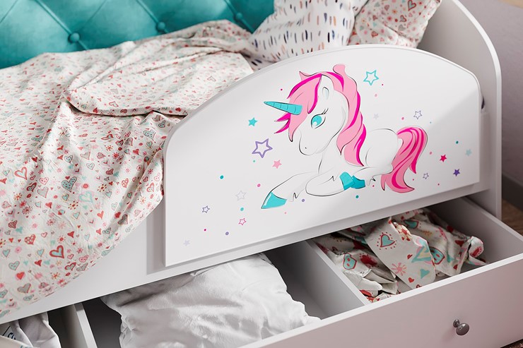 Детская кровать Звездочка с бортиком, Розовый в Артеме - изображение 2