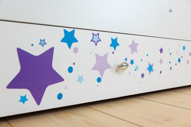 Детская кровать с бортиками Звездочка с бортиком, Фиолетовый в Артеме - изображение 3