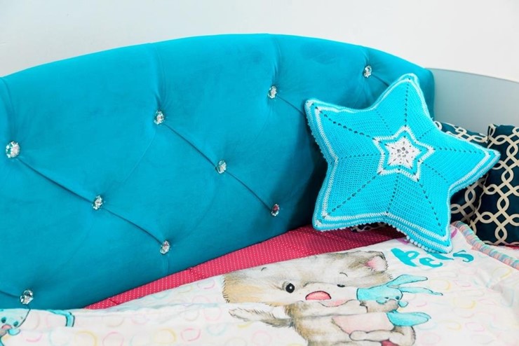 Кровать детская Звездочка с бортиком, Бирюза в Артеме - изображение 6