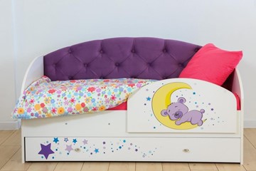 Детская кровать с бортиками Звездочка с бортиком, Фиолетовый во Владивостоке - предосмотр 7