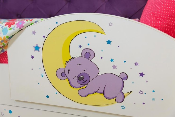 Детская кровать с бортиками Звездочка с бортиком, Фиолетовый в Артеме - изображение 8