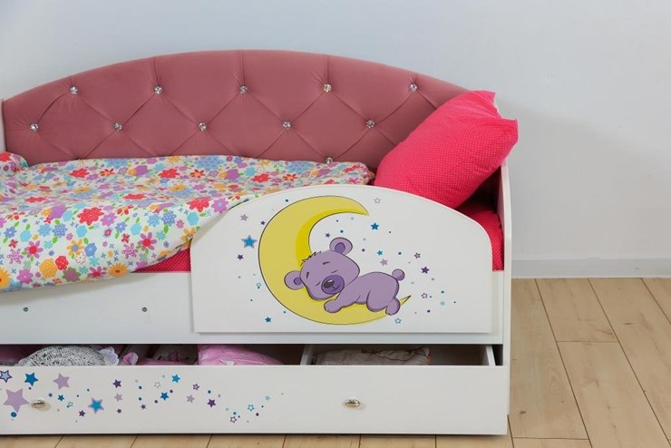 Детская кровать Звездочка с бортиком, Розовый в Артеме - изображение 7