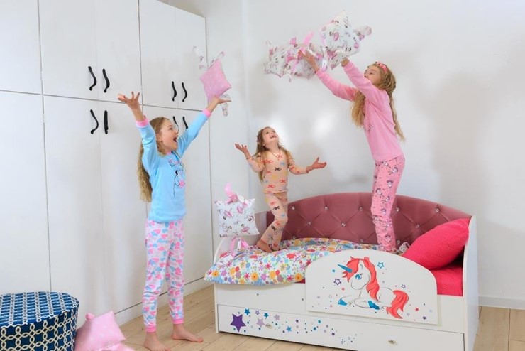 Детская кровать Звездочка с бортиком, Розовый в Артеме - изображение 9