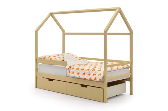 Кровать-домик Svogen бежевый в Артеме - изображение