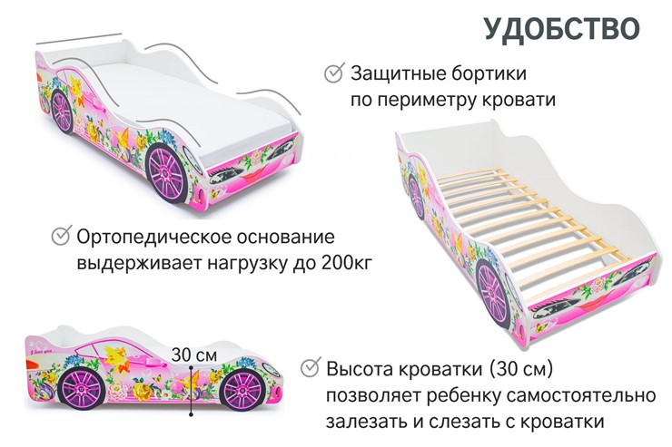 Кровать-машина детская Фея в Артеме - изображение 4