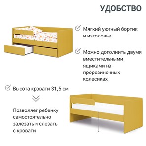 Детская кровать Soffal горчичный (велюр) во Владивостоке - предосмотр 23