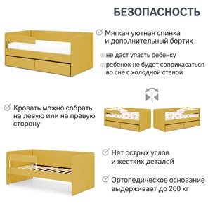 Детская кровать Soffal горчичный (велюр) во Владивостоке - предосмотр 24
