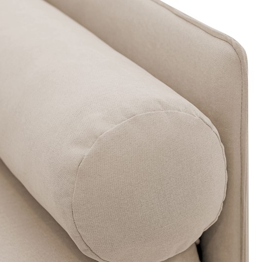 Мягкая кровать Soffal холодный бежевый (микрошенилл) в Артеме - изображение 11