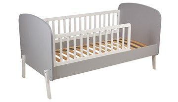 Кровать детская POLINI Kids Mirum 2000 Серый-Белый в Артеме