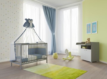 Кровать в детскую POLINI Kids Simple 101 Серый во Владивостоке - предосмотр 2