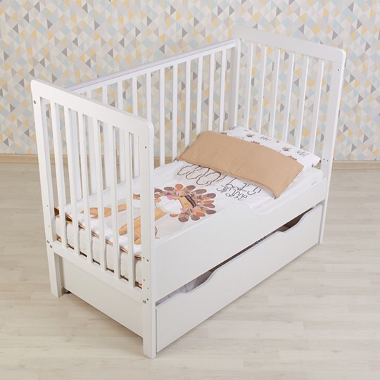 Кроватка для новорожденных POLINI Kids Simple 310-03 Белый во Владивостоке - изображение 1