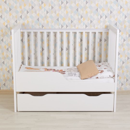 Кроватка для новорожденных POLINI Kids Simple 310-03 Белый во Владивостоке - изображение 15