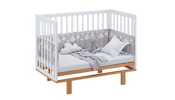 Детская кровать серия 3400 POLINI Kids Simple 340 Белый / Бук во Владивостоке - предосмотр 10