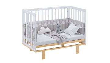 Детская кровать серия 3400 POLINI Kids Simple 340 Белый / Натуральный во Владивостоке - предосмотр 8