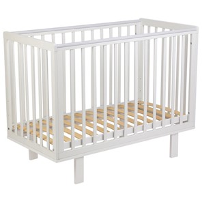 Кровать для новорожденных серия 3400 POLINI Kids Simple 340 Белый в Находке