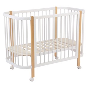 Детская кровать POLINI Kids Simple 350 Белый / Натуральный в Артеме - предосмотр 1