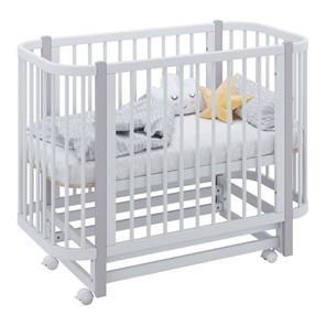 Детская кровать POLINI Kids Simple 350 Белый / Серый в Артеме