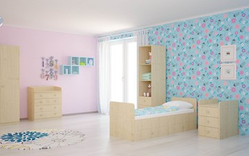 Кроватка детская с комодом POLINI Kids Simple 1100 Натуральный в Артеме - предосмотр 4