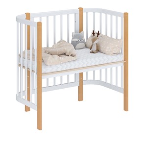 Детская кровать POLINI Kids Simple 105 Белый / Бук в Уссурийске - предосмотр 1