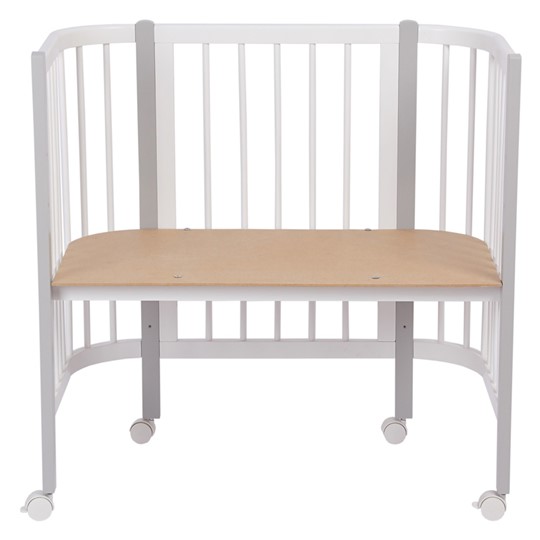 Кроватка приставная POLINI Kids Simple 105 Белый / Серый в Артеме - изображение 4