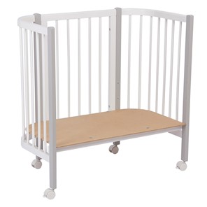 Кроватка приставная POLINI Kids Simple 105 Белый / Серый в Артеме - предосмотр 6