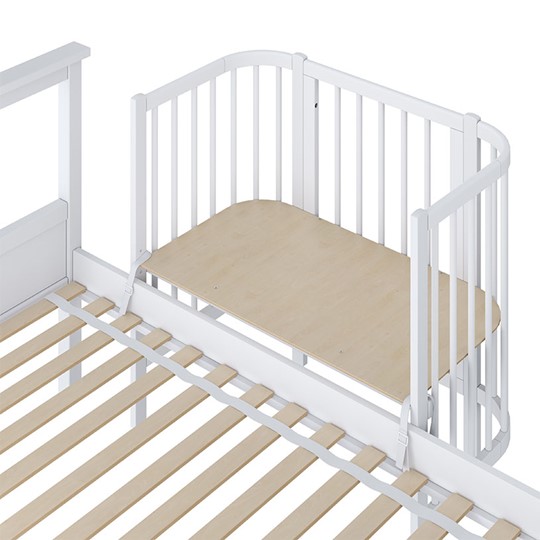Приставная кровать POLINI Kids Simple 105 Белый в Уссурийске - изображение 2