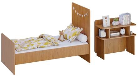 Детская кровать Polini kids Ameli 1150, белый-натуральный, серия Ameli во Владивостоке - изображение 8