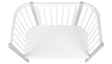 Кроватка приставная POLINI Kids Simple 120 Белый / Серый в Уссурийске - предосмотр 3