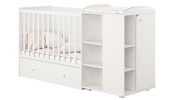 Кровать-трансформер детская с комодом POLINI Kids Ameli 800 Белый, серия AMELI в Артеме - предосмотр 1