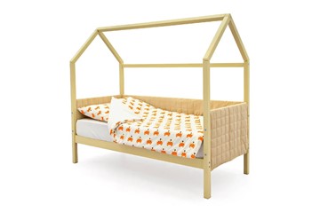 Кровать-домик в детскую «Svogen бежевый» мягкая в Артеме