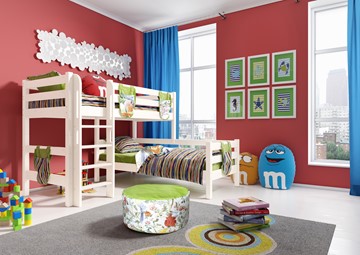 Двухэтажная детская кровать Соня, Вариант 7 Белый в Артеме
