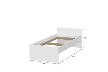 Выкатная кровать для детей Токио, белый текстурный (одинарная (0,9х2,0) + выкатная) в Уссурийске - предосмотр 3