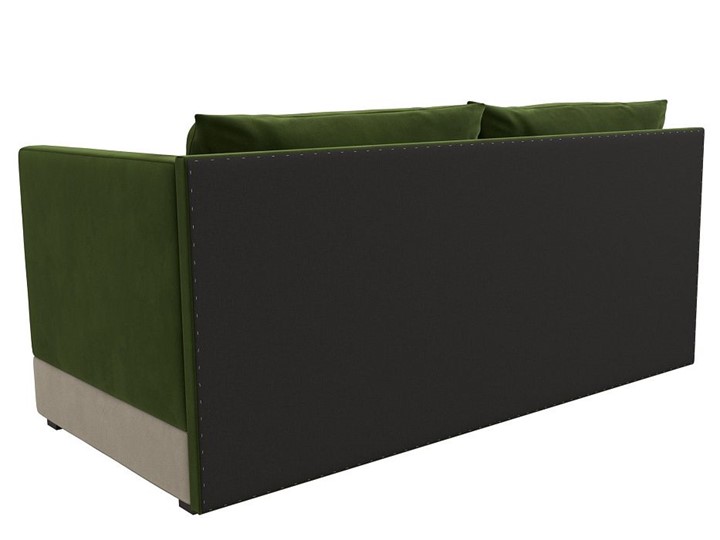Диван-кровать Никас, Зеленый/Бежевый (Микровельвет) в Находке - изображение 7