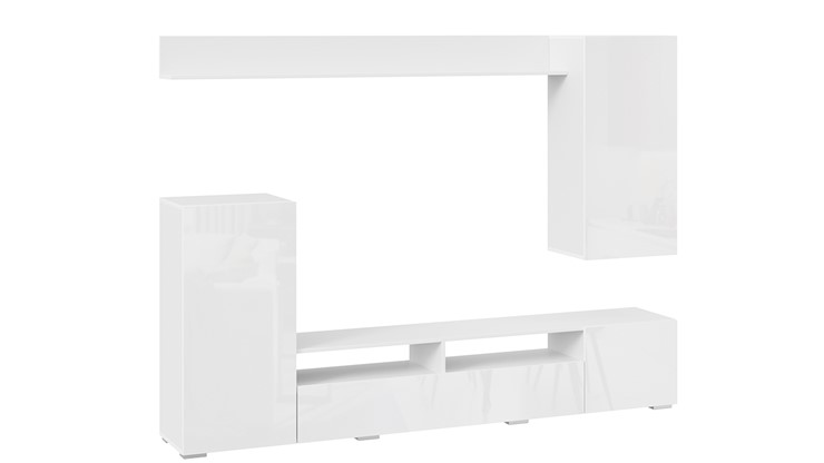 Стенка в гостиную Моретти (Белый, Белый глянец) в Артеме - изображение 2