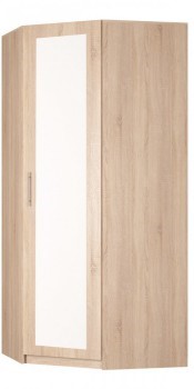 Угловой шкаф распашной Реал (YR-230х1034 (3)-М Вар.1), с зеркалом в Артеме - изображение
