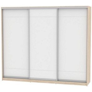 Шкаф 3-х створчатый Белла (B-230х270х60-3) (792) (Двери D9+D9+D9), без зеркала, ДСС-Белый во Владивостоке - предосмотр