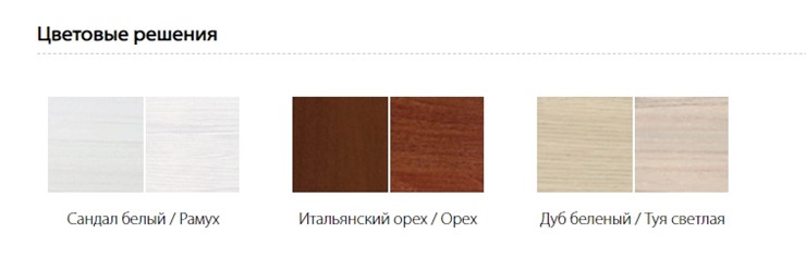 Распашной шкаф Гармония-4, 2-х створчатый, цвет Итальянский орех во Владивостоке - изображение 1