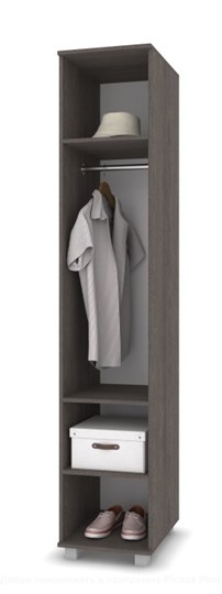 Распашной шкаф В-12, Серый дуб/Белый в Уссурийске - изображение 1