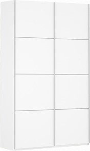 Шкаф 2-х дверный Прайм (ДСП/ДСП) 1600x570x2300, белый снег в Артеме