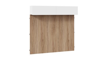 Навесной шкаф с декоративными панелями Порто (366) СМ-393.21.023-24 (Белый жемчуг/Яблоня беллуно/Белый софт) во Владивостоке