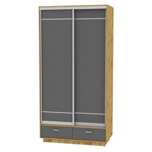 Шкаф 2-дверный Весенний HK3, 2385х1200х600 (D1D1), ДВ-Графит в Уссурийске