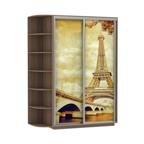 Шкаф Экспресс 1900x600x2400, со стеллажом, Париж/шимо темный в Артеме