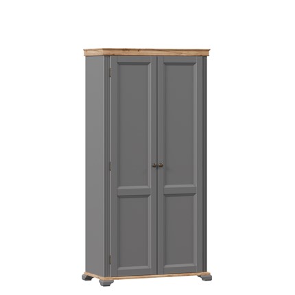 Шкаф в гостинную двухстворчатый Амели (Оникс серый) ЛД 642.880 в Артеме - изображение