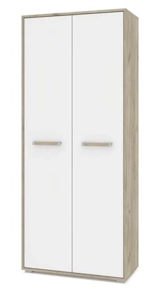 Шкаф двухдверный Флорида, Ф20, Серый дуб/Белый во Владивостоке - изображение