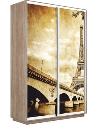Шкаф 2-х створчатый Экспресс 1200x450x2200, Париж/дуб сонома в Артеме - изображение